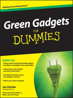 cover image of Green Gadgets For Dummies